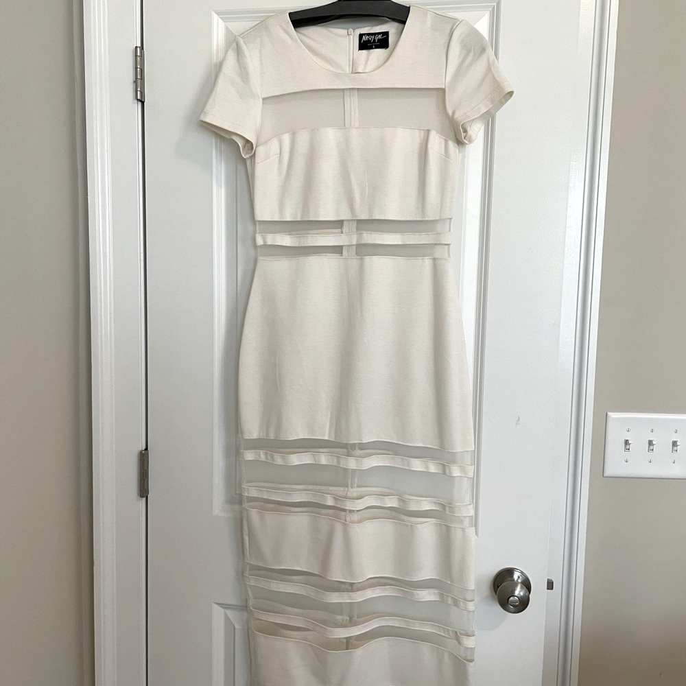 White Nastygal Maxi Dress